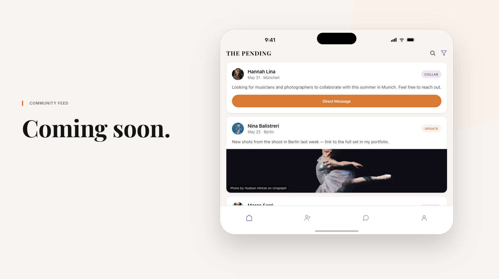 Community (coming soon) 