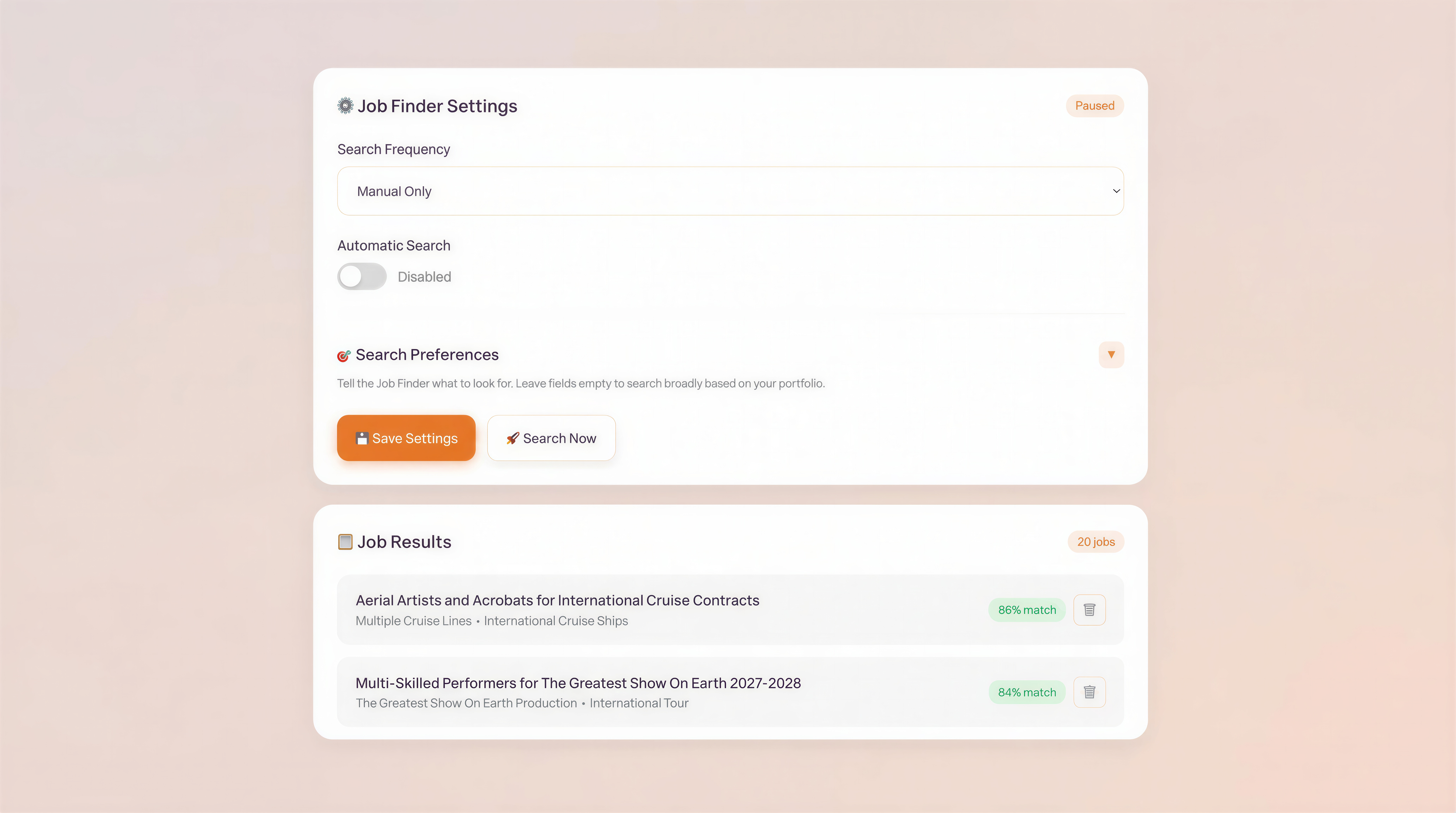 Global Job & Client Finder